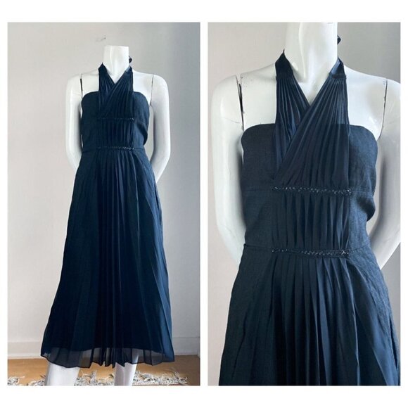 Teenflo Dresses & Skirts - NWT Vintage Teenflo Black Wool Lurex Chiffon Sequin Classic Black Dress…